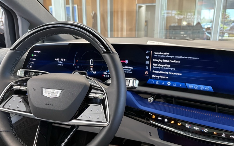 Cadillac Lyriq infotainment display