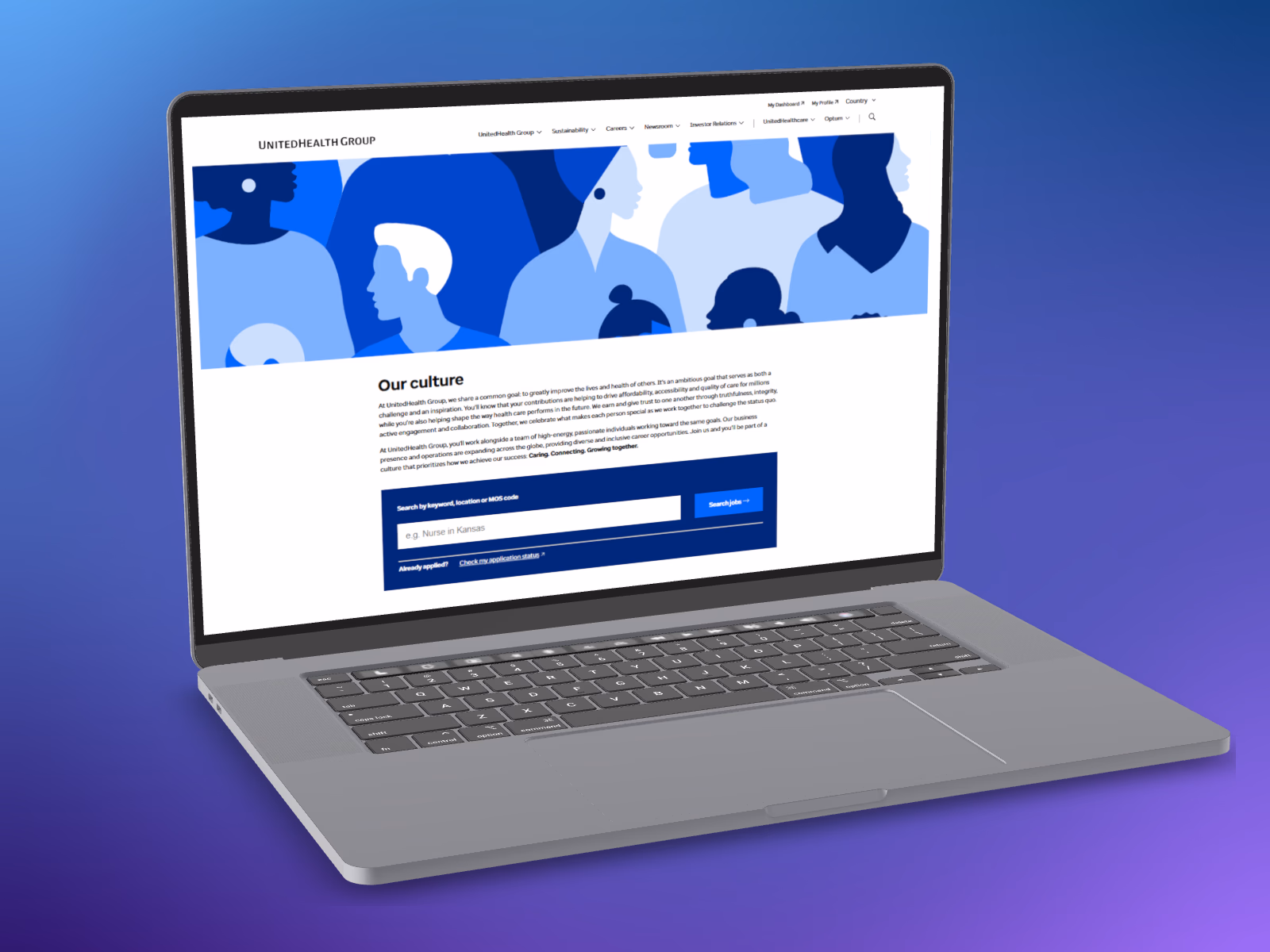 UnitedHealth Group careers navigation